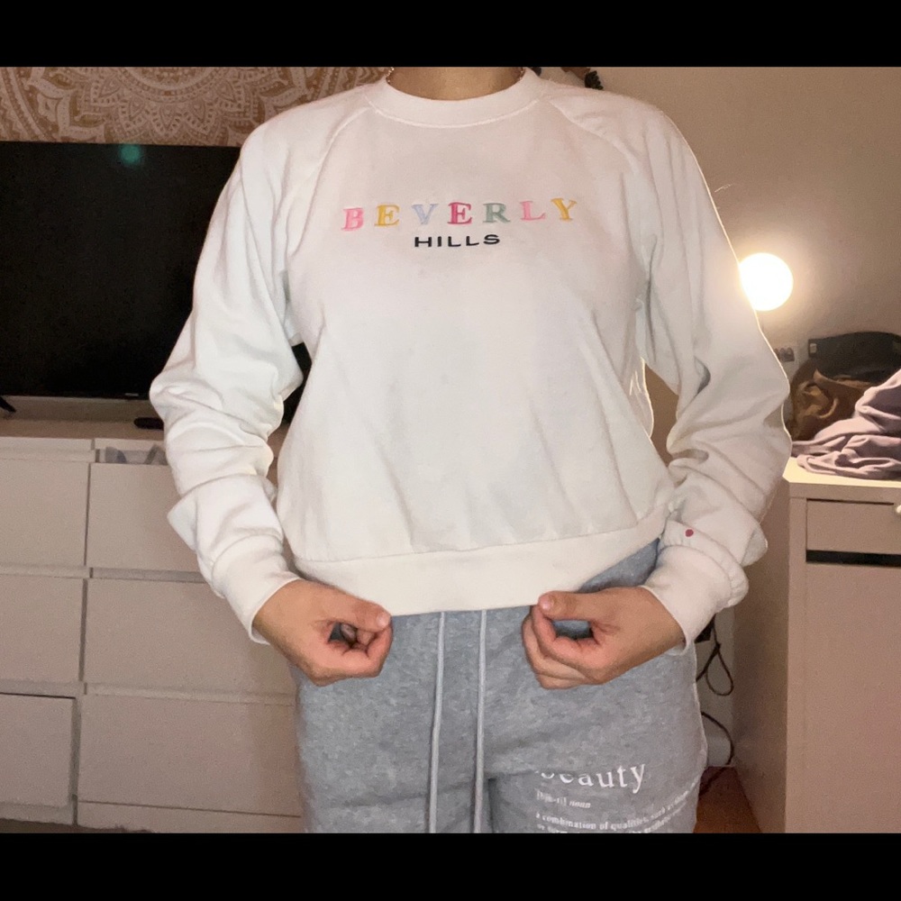 White crew neck size S